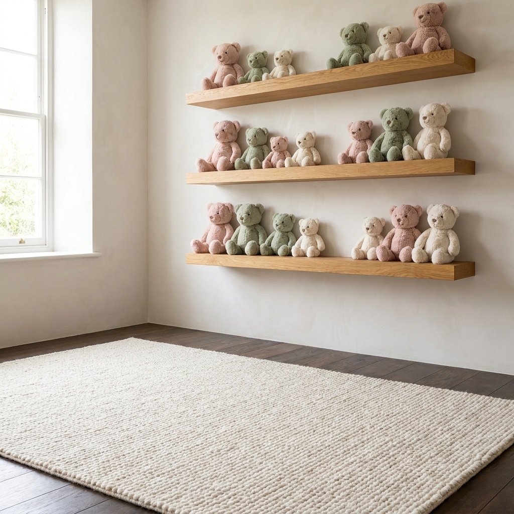 Organised children's playroom and storage