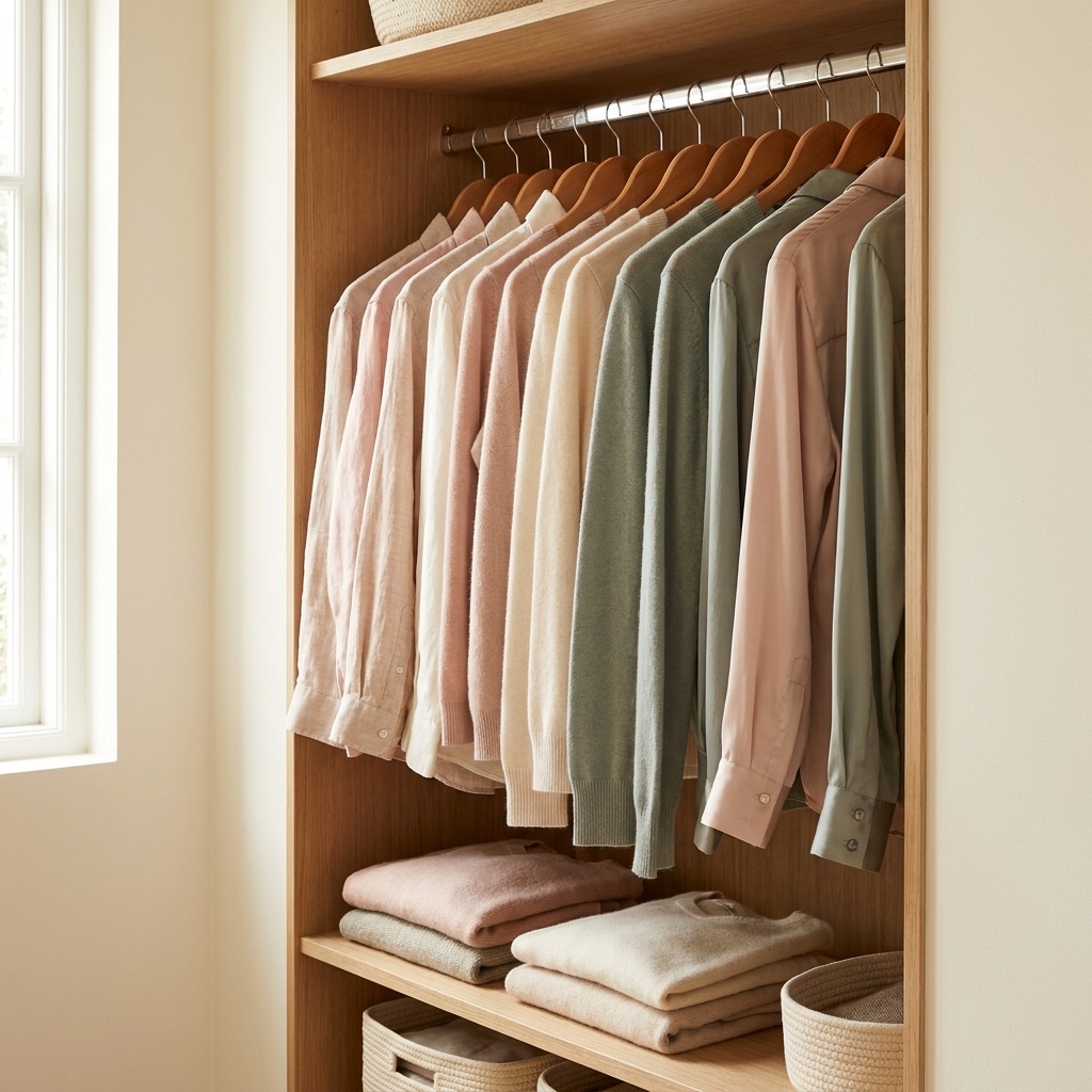 Curated wardrobe organisation by More Than Just A Cleaner