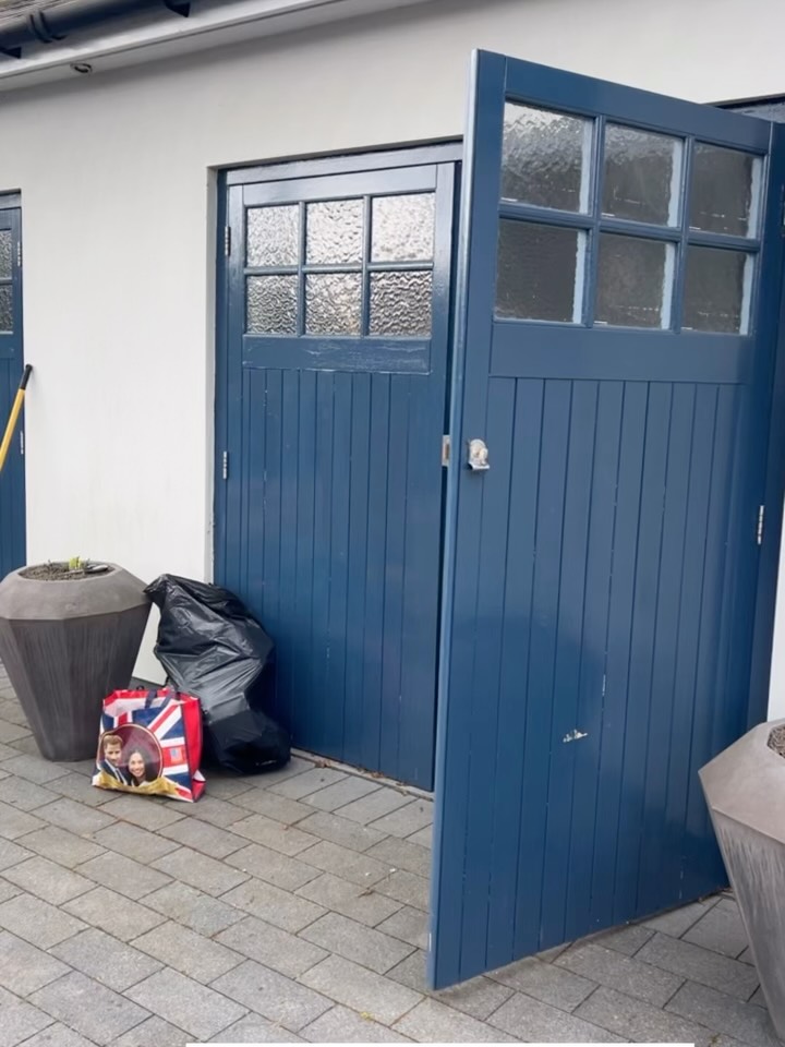 Garage exterior before the organisation project began